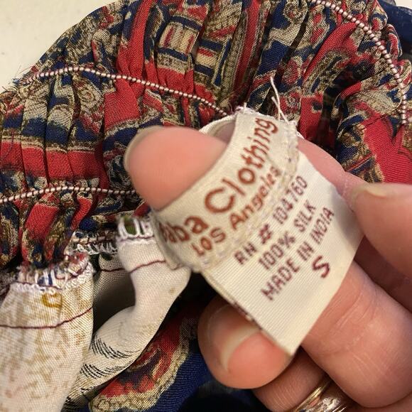 Vintage Baba Chiffon Silk Dress Babydoll Halter Over Layer Y2K Fairy grunge S - Picture 4 of 11